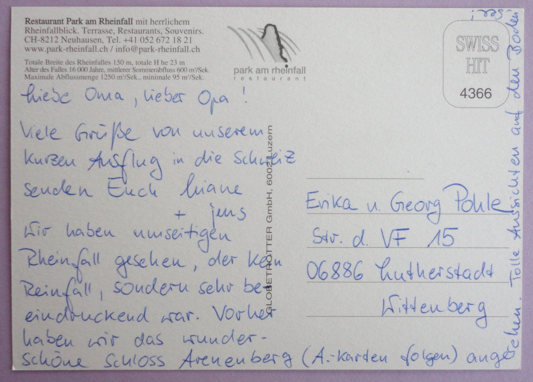 Cartes postales: Rheinfall – D'occasion à Fétigny par Billy2miny 1