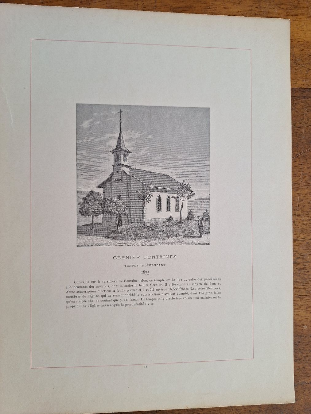 Gravures: CERNIER - FONTAINE – D'occasion à Bevaix par bohrap 1