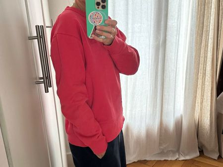 Sweatshirt Acne Studios rose, col rond, d'occasion
