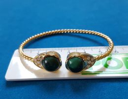 18 Karat 750 Massiv Gold Armreif Diamanten/Stein