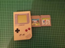 Nintendo Game Boy Original + 2 Games - Working Great!