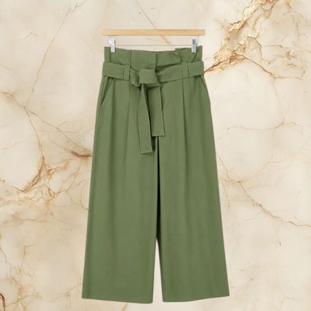 Claudie Pierlot Damen Hose Grün mit Gürtel Größe M