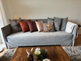 Designklassiker Sofa grau Shabby Chic Stil gebraucht