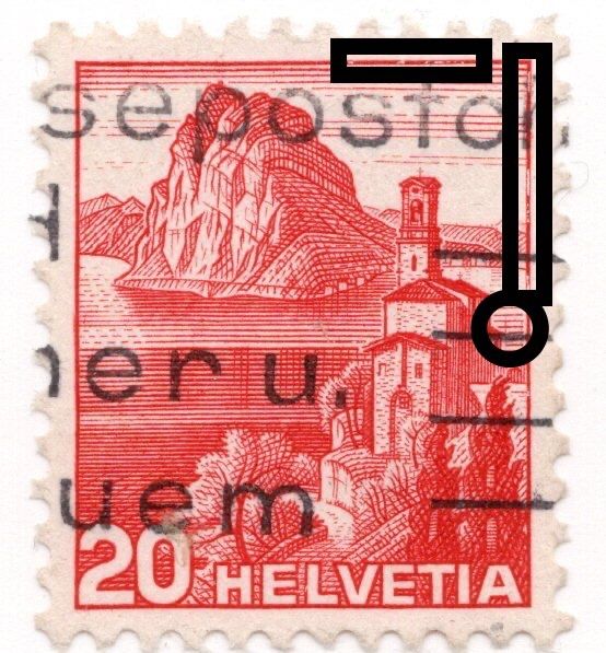Tutti i francobolli: 55b CH 1938 S. Salvatore/z – Usato da Breganzona venduto da dede46