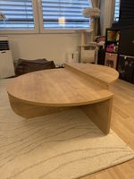 Round Wooden Coffee Table – Modern Design
