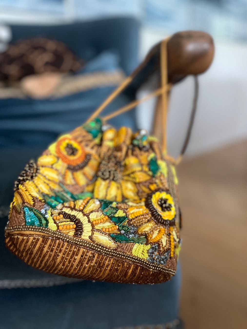 Borse da donna: Perlenbestickte Beuteltasche - Pompadour Tasche - Retikül – Nuovo (secondo la descrizione) da Baden venduto da ElenArt