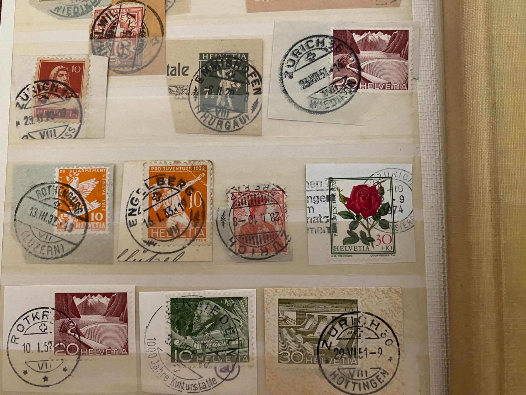 Alle Briefmarken: Alte  Briefmarken schweiz – Gebraucht aus matten b. interlaken von jfran17 3