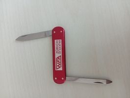 Taschenmesser WFA Zürich rot Metall guter Zustand