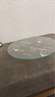 Käseplatte Glas Untersetzer Neu!