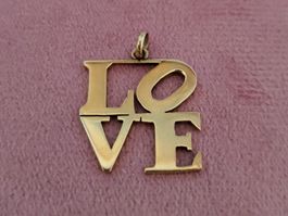 14K Gelbgold Love Anhänger