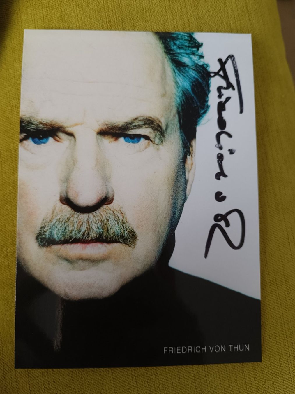 Autogramme: Friedrich von Thun - handsigniert – Gebraucht aus Menziken von Autogramme