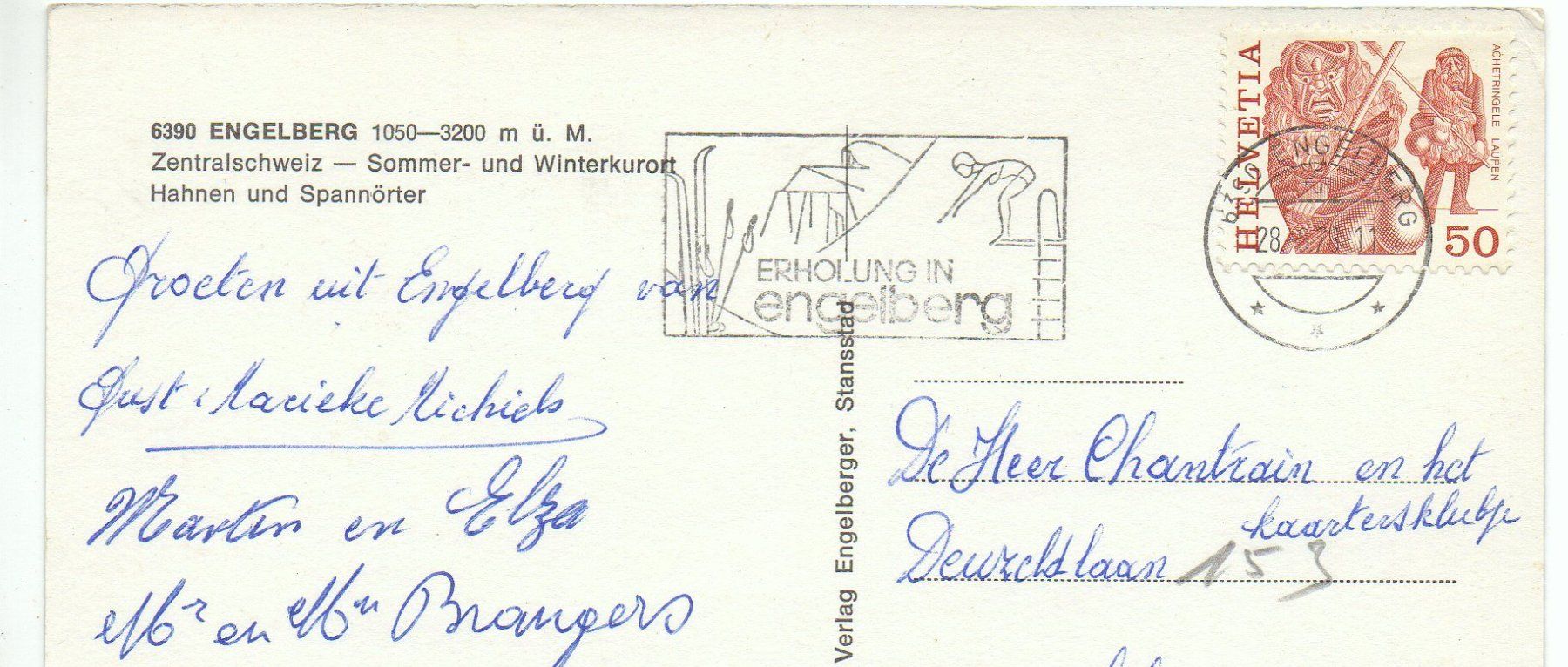 Cartes postales: ENGELBERG Hahnen und Spannörter – D'occasion à Jona par philajona 1
