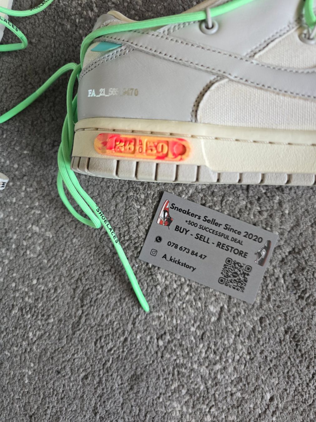 Scarpe da uomo: Dunk off white Lot 26/50 – Usato da Bôle venduto da A_Kickstory 6