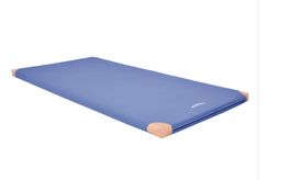 Grevinga® Leichtturnmatte 150 x 100 x 6 cm mit Lederecken