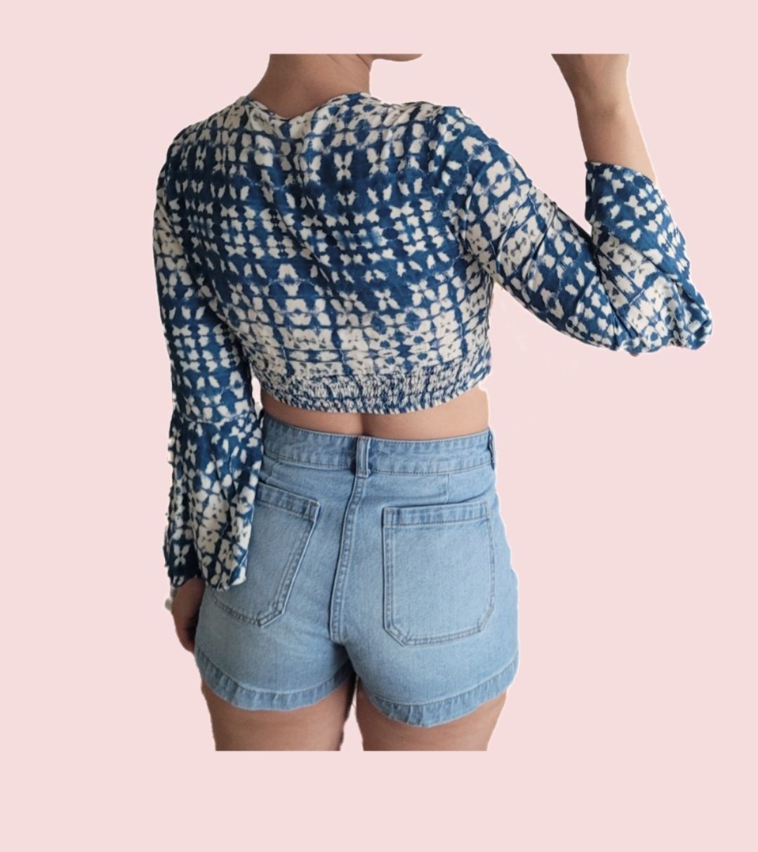 Zara Top: ZARA top imprimé bleu et blanc, taille S – Nuovo (secondo la descrizione) da Genève venduto da Tanaa_12 1