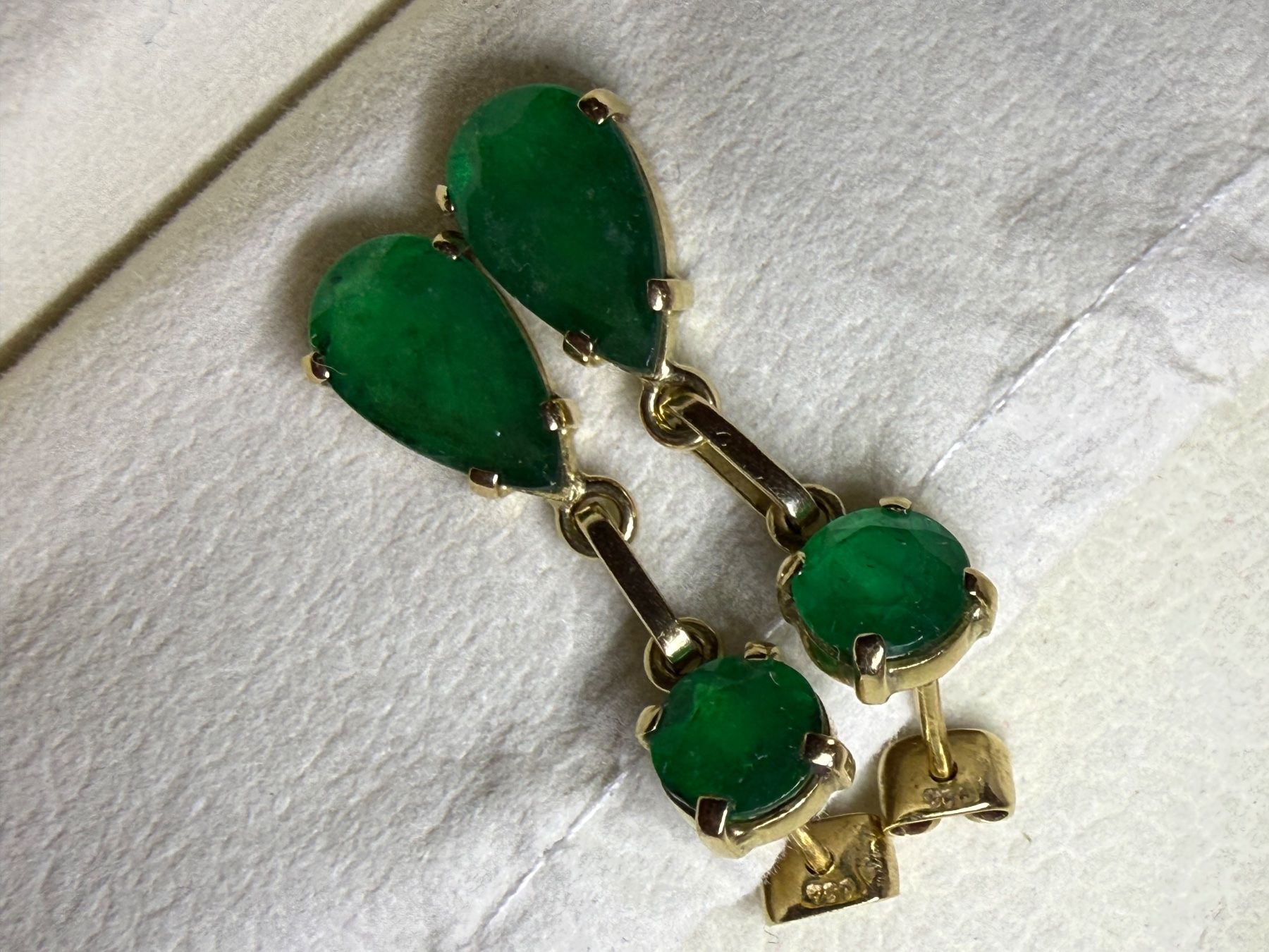 Boucles d'oreille: Ohrringe Gold18k mit Smaragd – D'occasion à Oberhof par RealStone 5