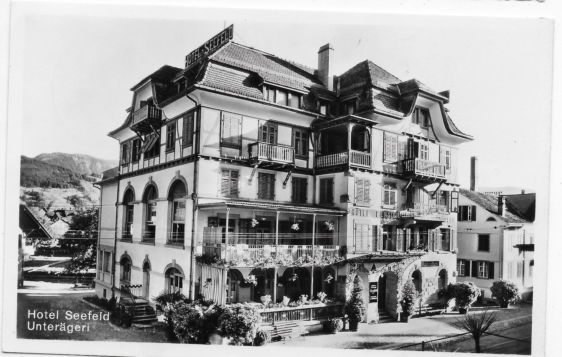 Cartoline postali: Hotel Seefeld, Unterägeri – Usato da Hefenhofen venduto da Richsalz