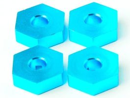 4x Alu 12mm Hex Wheel Hubs Traxxas 1/16