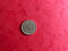 50 Rappenstück 1957, Schweizer Münze, Silber
