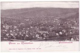 Gruss aus Winterthur   Gesammtansicht  1900