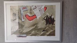 Rolf Ziegler (1955-2010) Lithographie Handsigniert