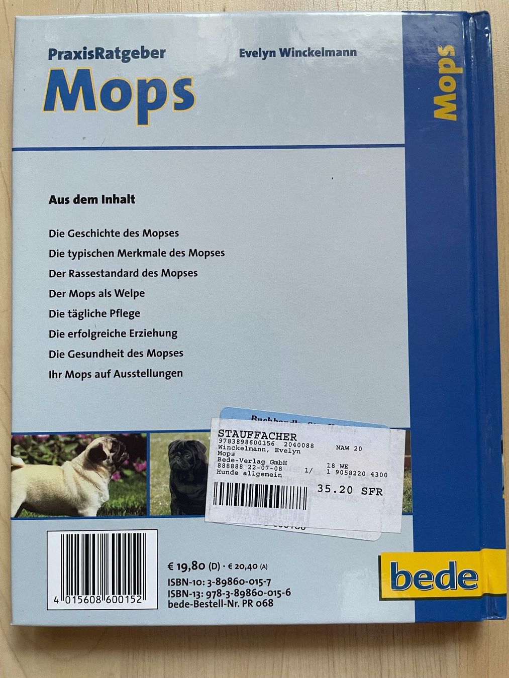 Libri: Mops – Nuovo (secondo la descrizione) da Münsingen venduto da Ckolibri 1