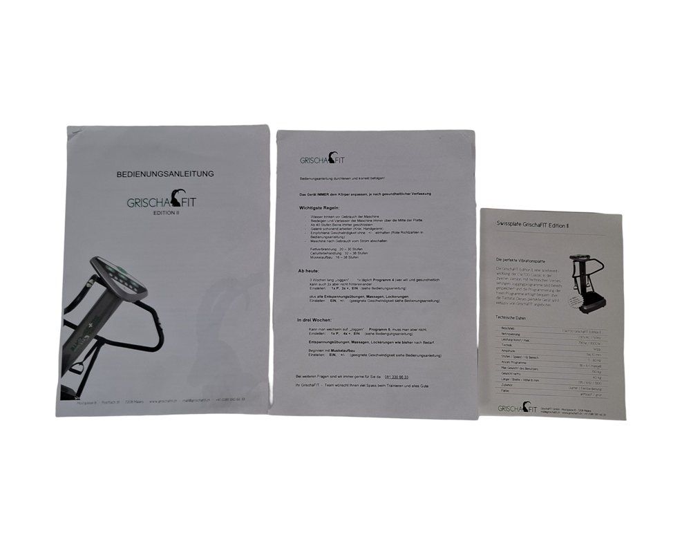 Swissplate Hometrainer: SWISSPLATE Vibrationsplatte Grischa Fit Edition 2 – Usato da Wil SG venduto da Restwert_Wil 9