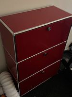 USM Haller Highboard rubinrot