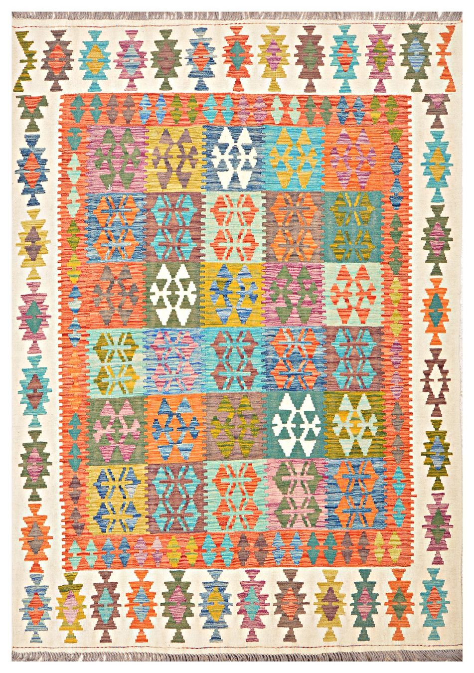Kelim Tappeti: Oriente Kelim Teppich 170x240 Cm – Nuovo e nell'imballaggio originale da Lahore venduto da Fairways79 8