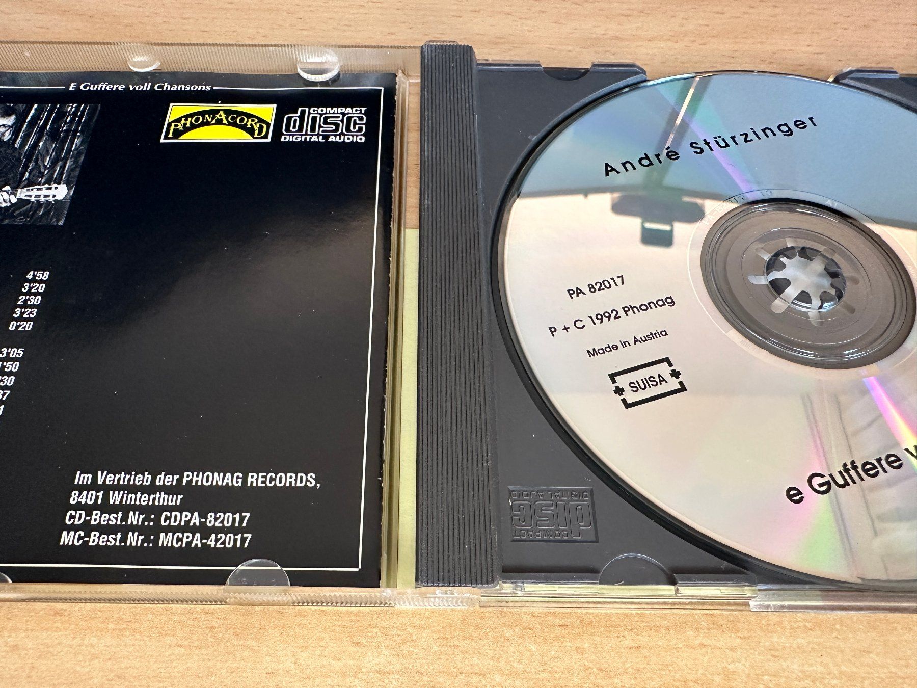 CD: André Stürzinger - E Guffere voll Chansons – Usato da Rikon im Tösstal venduto da Alpenmutz 2