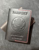 Handgefertigte Reisepasshülle aus echtem Leder 🇺🇸