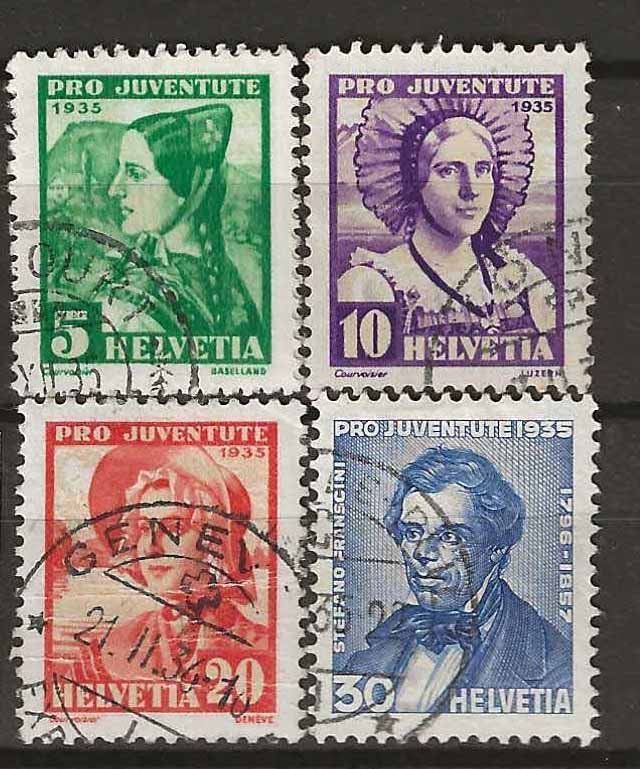Tutti i francobolli: PJ035 - Pro Juventute 1935 obl. – Usato da Trélex venduto da Phil_Albert