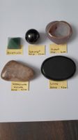 Versteinerte Koralle 7.5cm + 4 Deko-Mineralien, Deko-Set 2