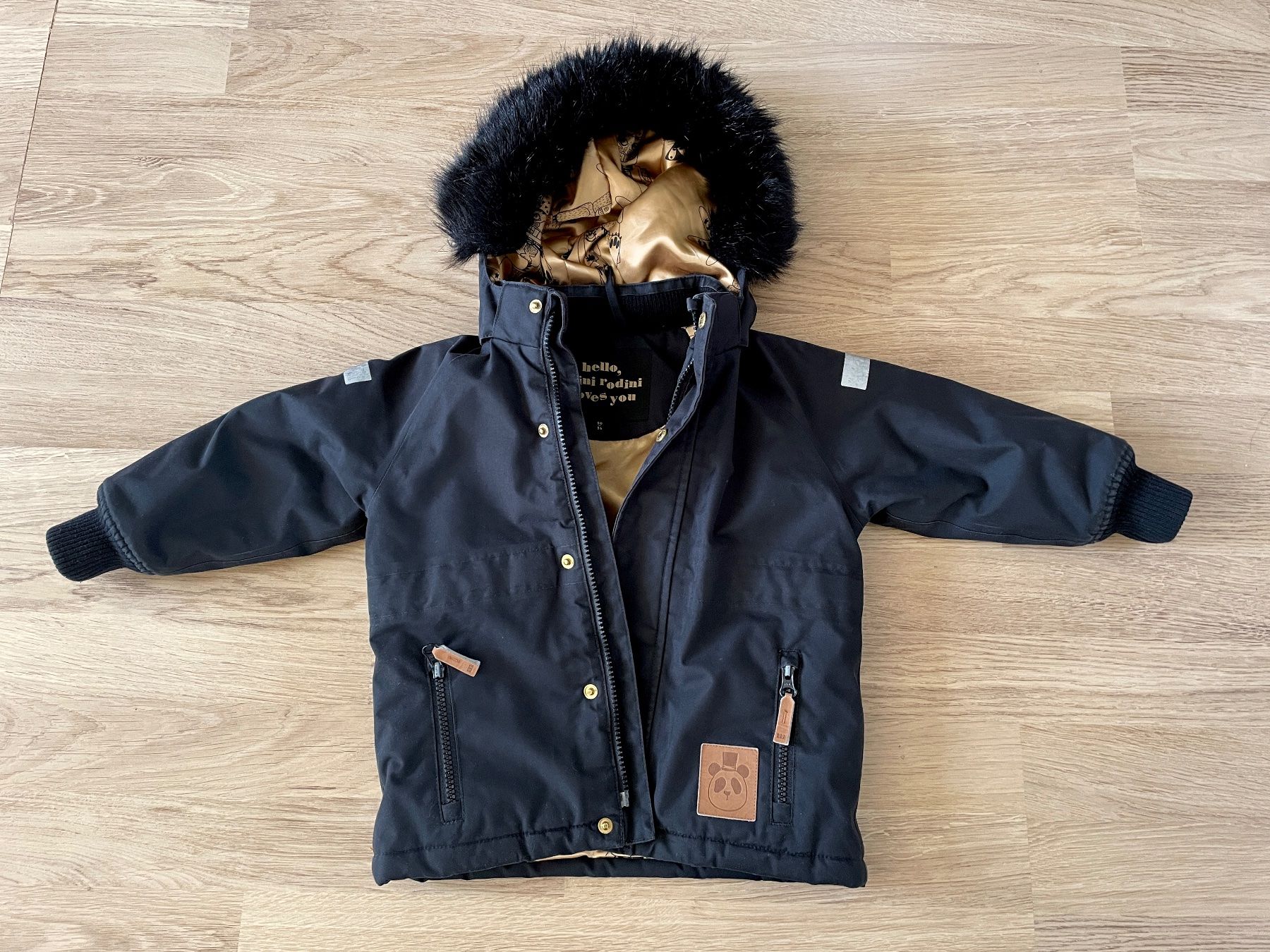 Mini Rodini Giacche & Cappotti: Mini Rodini | Winterparka | Schwarz | Gr. 80/86 – Usato da Zürich venduto da samira12382