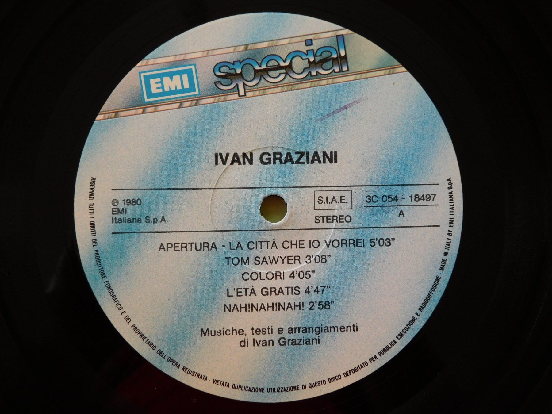 Dischi in vinile: Ivan Graziani – Same – EMI Special – Usato da Emmenbrücke venduto da Dickens 3