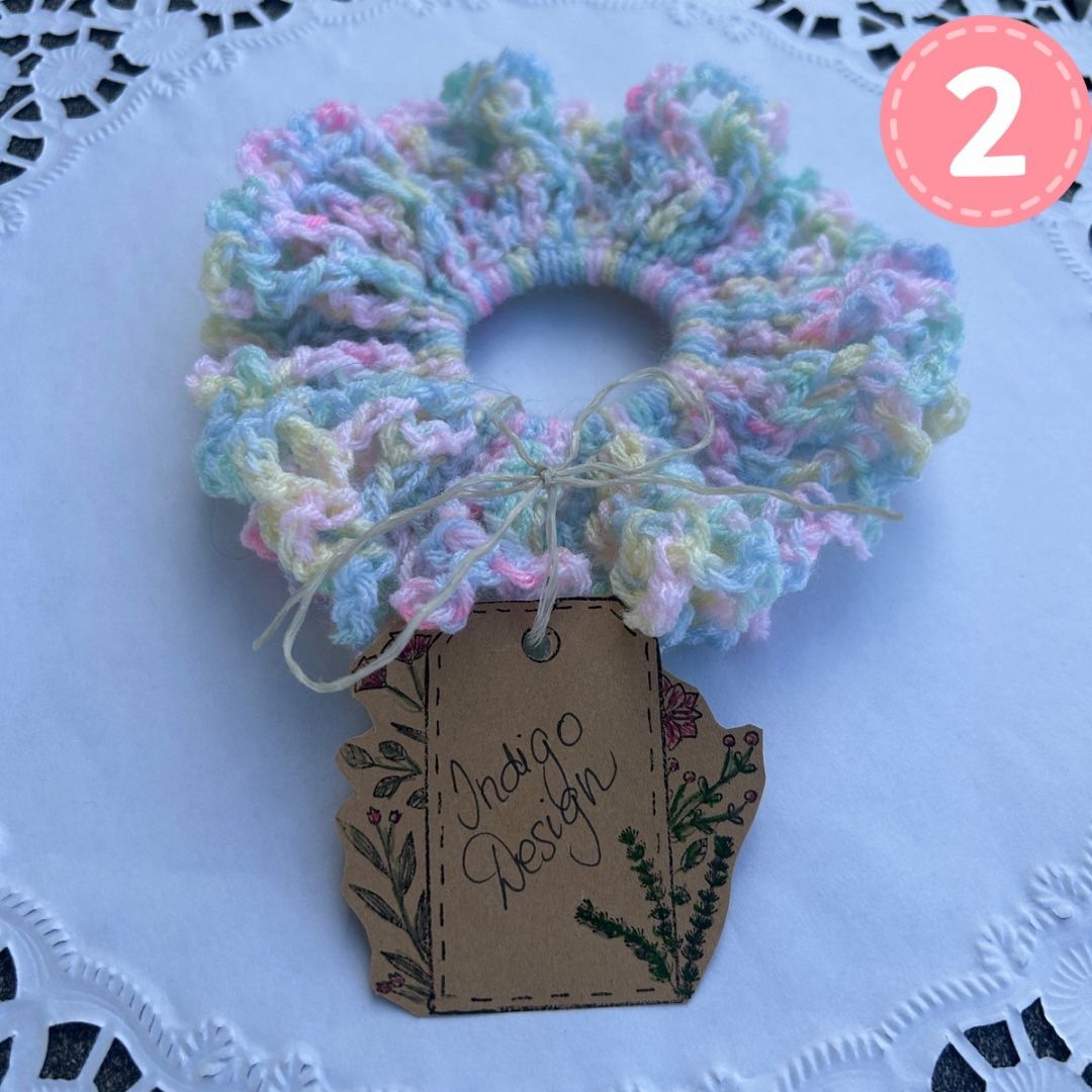 Haarschmuck: Handgemachtes Boho Scrunchie – weich & dehnbar – Neu und originalverpackt aus Regensdorf von Spyke55 2