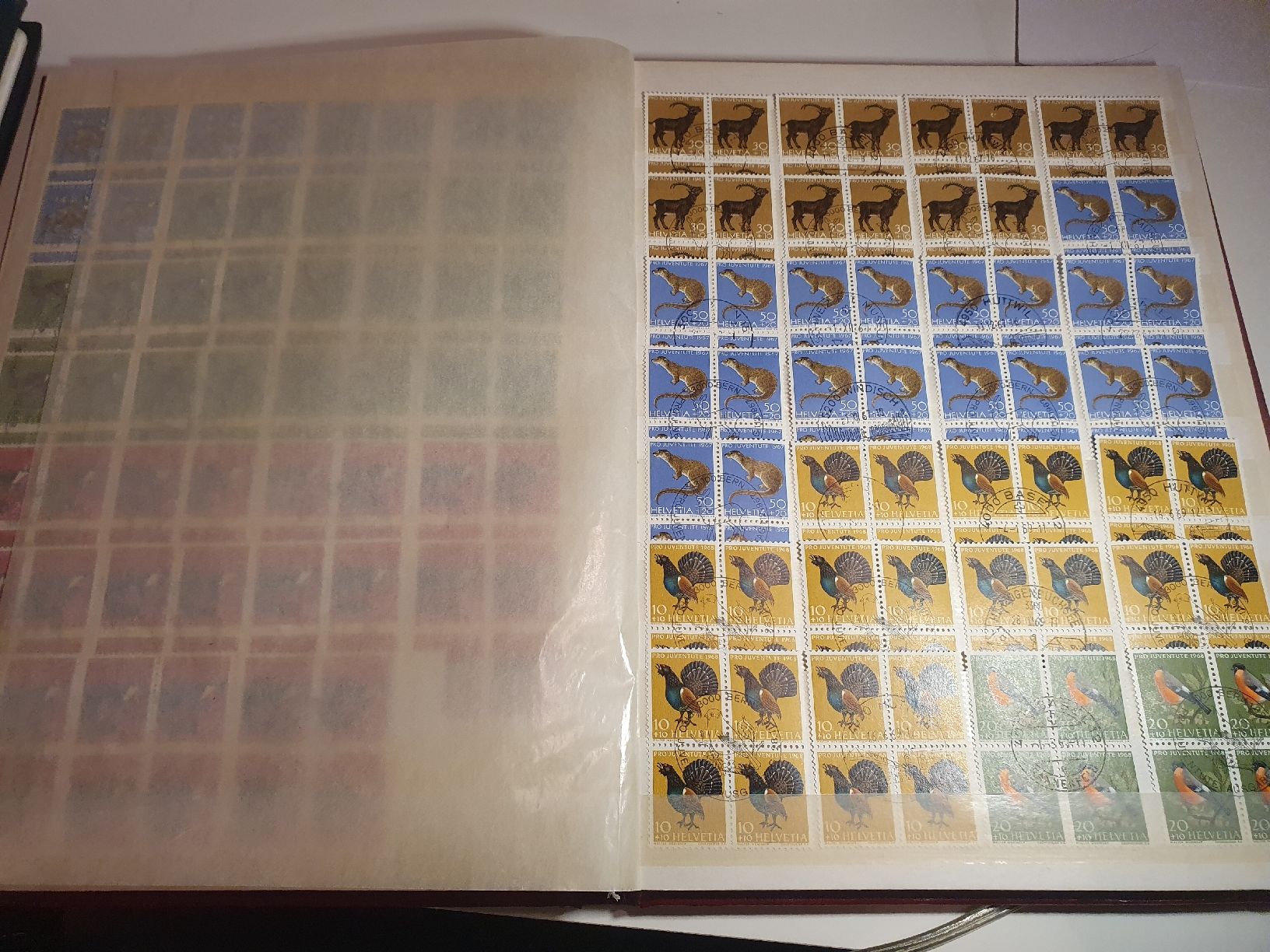 Alle Briefmarken: PJ Viererblock Sammlung Kat.2750 – Gebraucht aus Altstätten SG von Pixi06 7