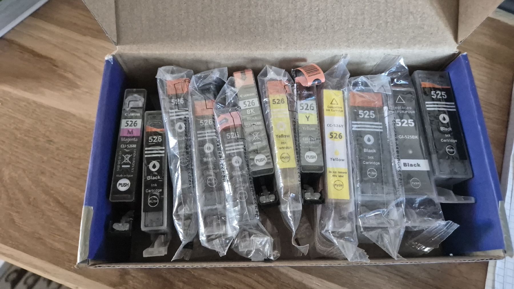 Canon Cartucce per stampanti & toner: Canon CLI 9x 526 & 3x 525 Tintenpatronen Set – Nuovo (secondo la descrizione) da Burgdorf venduto da Wotapunx