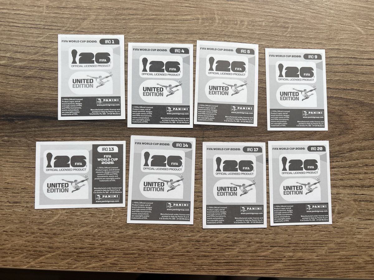 Panini Carte collezionabili: Panini WM 2026 Stickers Irak – Nuovo (secondo la descrizione) da Menznau venduto da Hetfield85 1