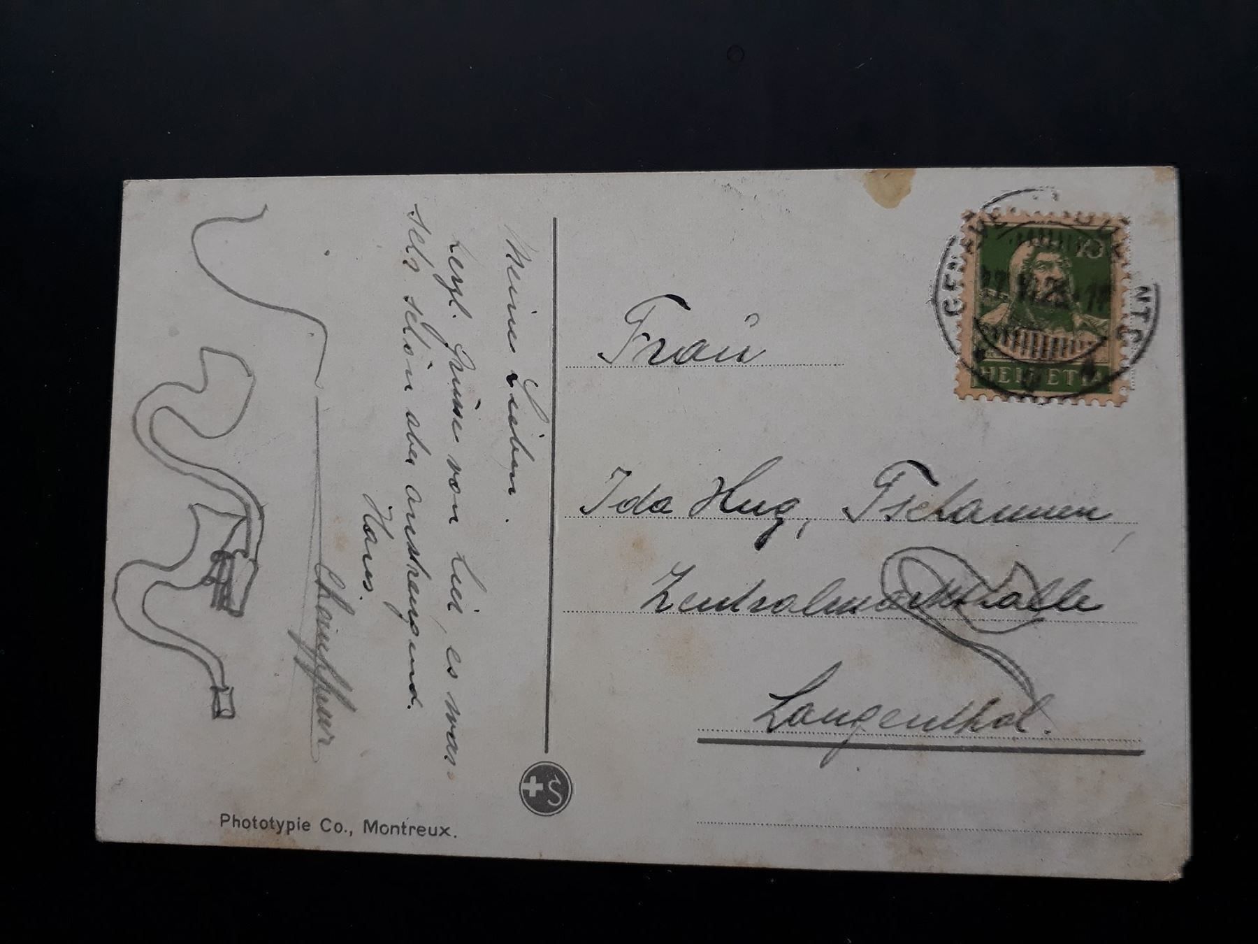 Ansichtskarten: AK Genf, Ile J.J. Rousseau – Gebraucht aus Herzogenbuchsee von Herkules9 1