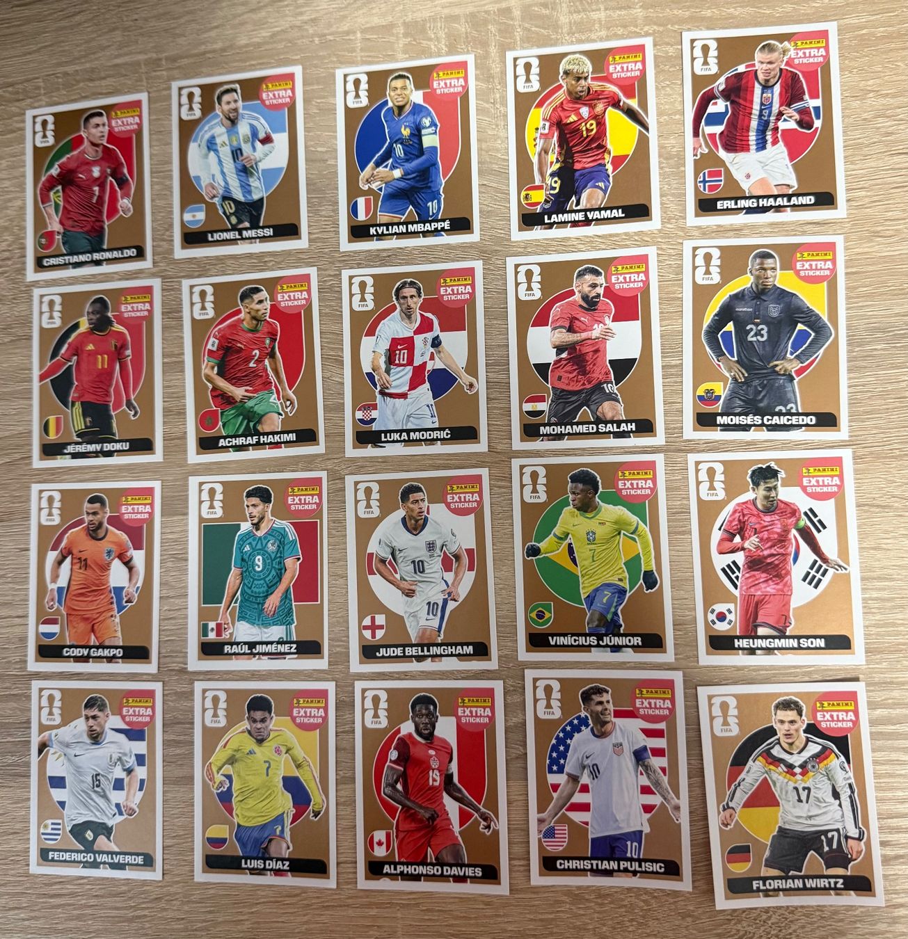 Panini Carte collezionabili: Panini FIFA 2026 Extra Sticker Bronze Set Komplett – Nuovo e nell'imballaggio originale da Maienfeld venduto da Marija123