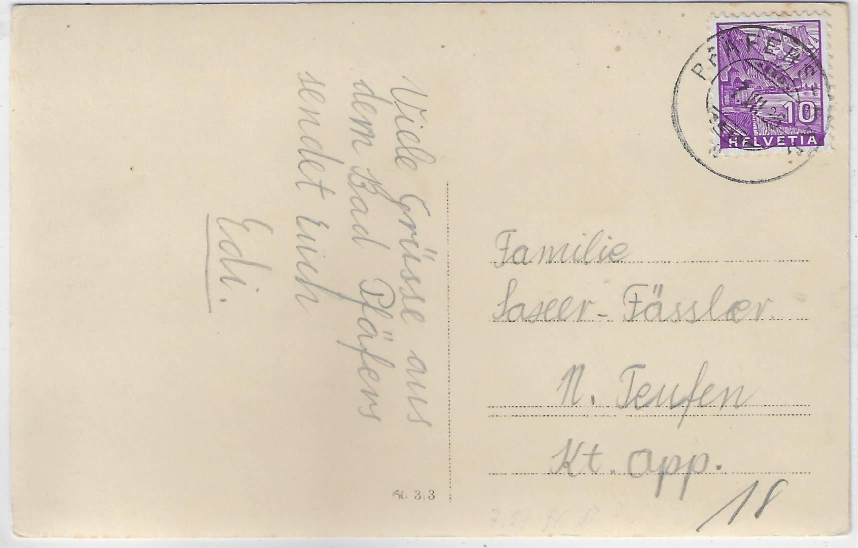 Cartoline postali: Hotel Bad Pfäfers - Kutsche – Usato da Ettingen venduto da Kartenplanet 1
