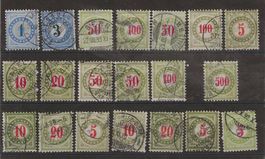 TAX99 - Lot de timbres taxe type chiffre