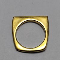 Minimalistischer geometrischer Ring Gold plated #B5