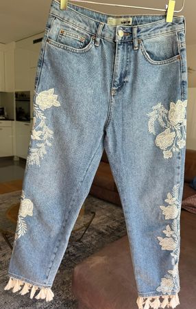 Jeans Hose CROP Moto (NEU) GR. S 34-36