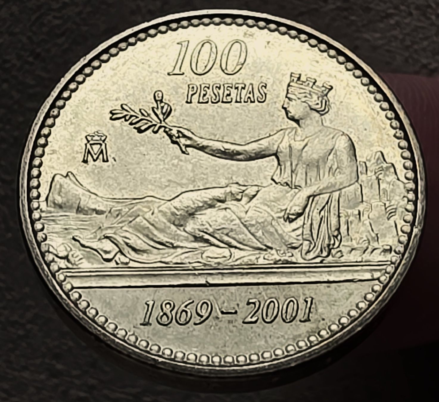 Tutti le monete: SPANIEN 100 PESETAS 2001 UNZ. – Usato da winterthur venduto da CoinPassion