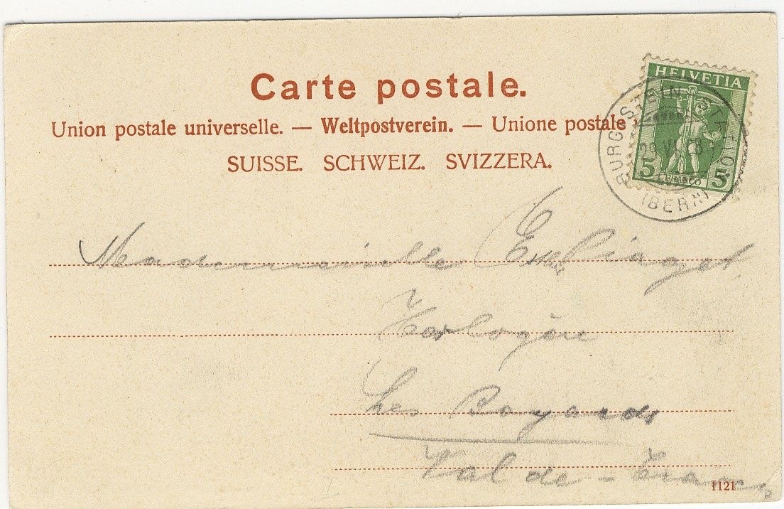 Cartoline postali: Gruss aus Wattenwil 29.06.1908 – Usato da Kirchberg BE venduto da Mgh 2