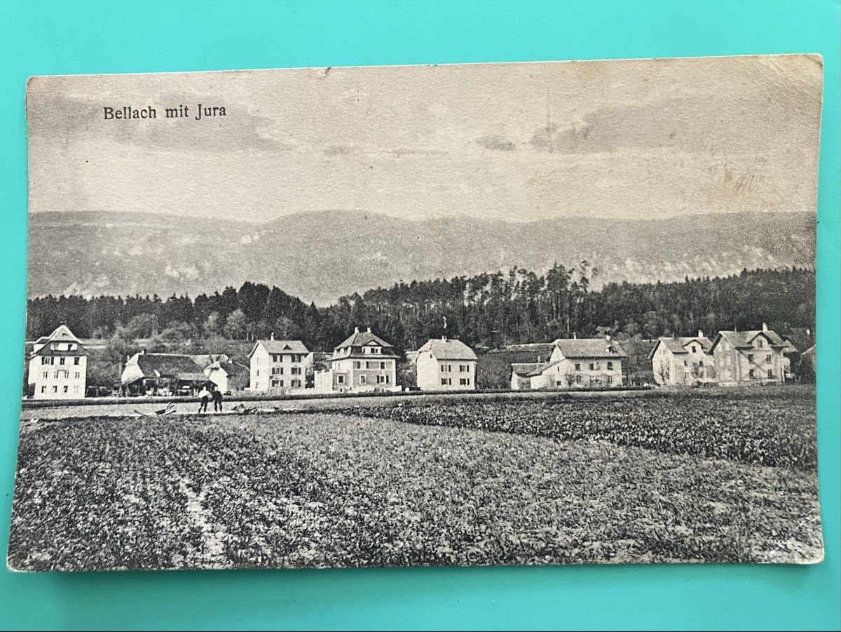 Ansichtskarten: Ansichtskarte Bellach mit Jura, 1931 – Gebraucht aus Bauma von Baumer71