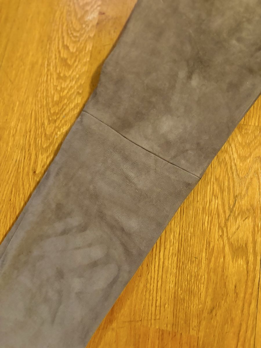 Pantaloni: Lederhose hellbraun, Gr. 34, Wildleder, Steven-K – Usato da Luzern venduto da esnimo66 5