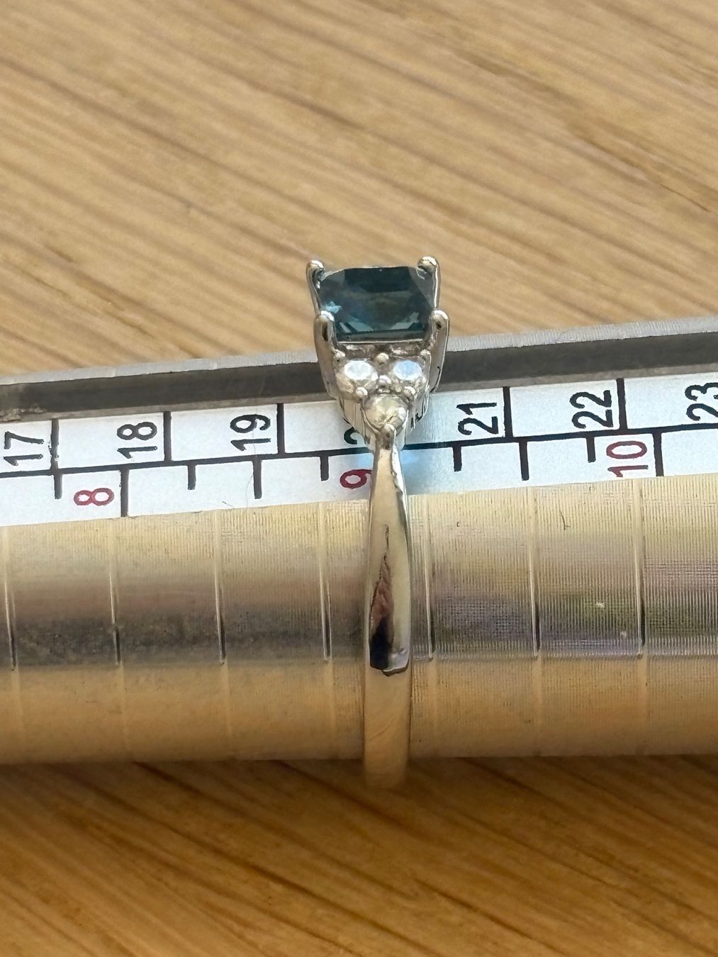 Anelli: Luxus Elegante Gr.19/9 Ring Farbe: Silber/blau – Nuovo (secondo la descrizione) da Biel-Bienne venduto da Roserosse13 6